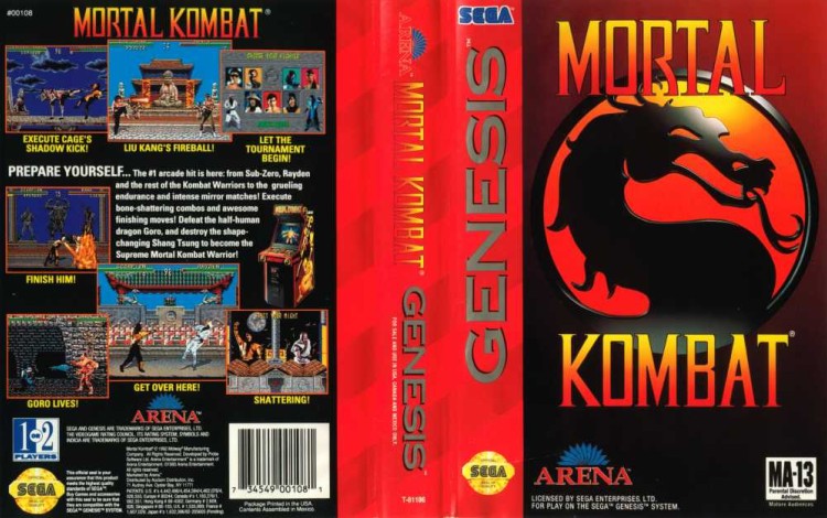 Mortal Kombat - Sega Genesis | VideoGameX