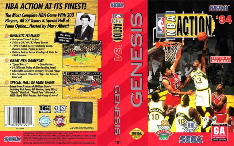 NBA Action '94 - Sega Genesis | VideoGameX