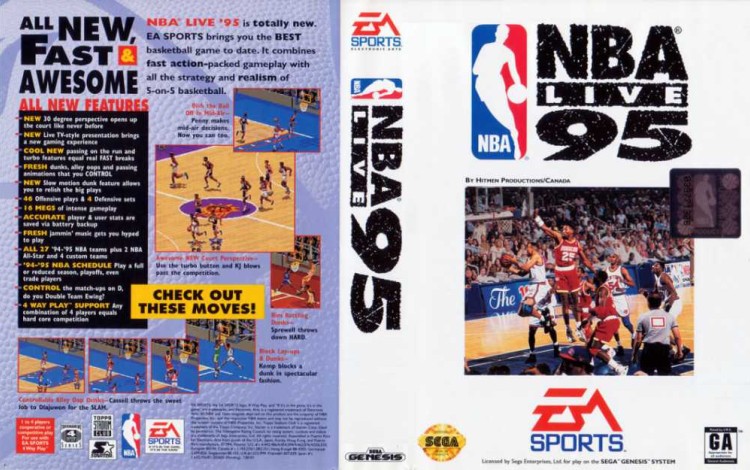 NBA Live '95 - Sega Genesis | VideoGameX