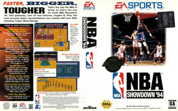 NBA Showdown '94 - Sega Genesis | VideoGameX