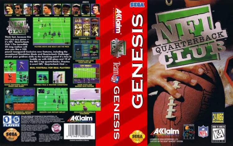 NFL Quarterback Club - Sega Genesis | VideoGameX