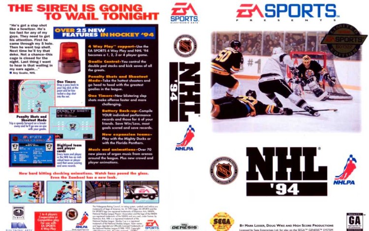 NHL '94 - Sega Genesis | VideoGameX