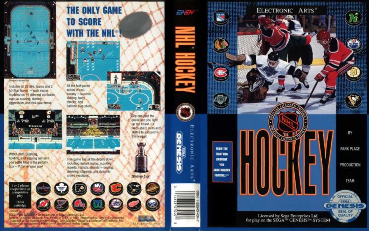 NHL Hockey: EA Sports Presents - Sega Genesis | VideoGameX