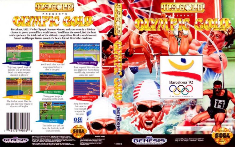 Olympic Gold: Barcelona '92 - Sega Genesis | VideoGameX