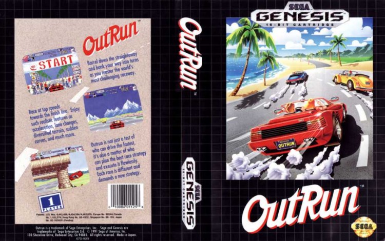 OutRun - Sega Genesis | VideoGameX