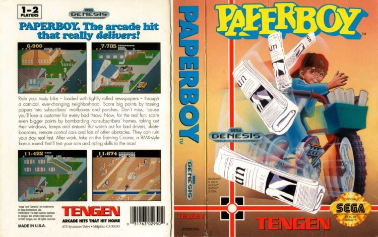 Paperboy - Sega Genesis | VideoGameX