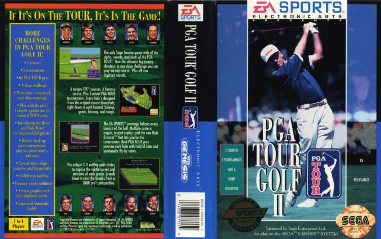 PGA Tour Golf II - Sega Genesis | VideoGameX