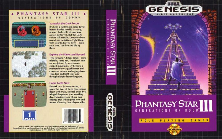 Phantasy Star III: Generations of Doom - Sega Genesis | VideoGameX