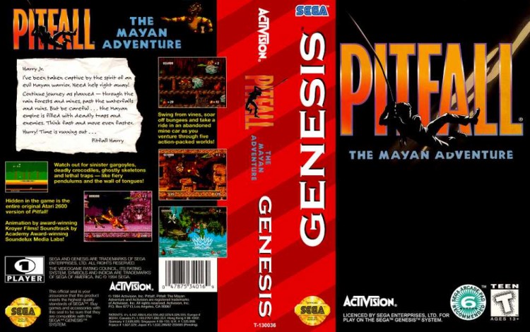 Pitfall: The Mayan Adventure - Sega Genesis | VideoGameX