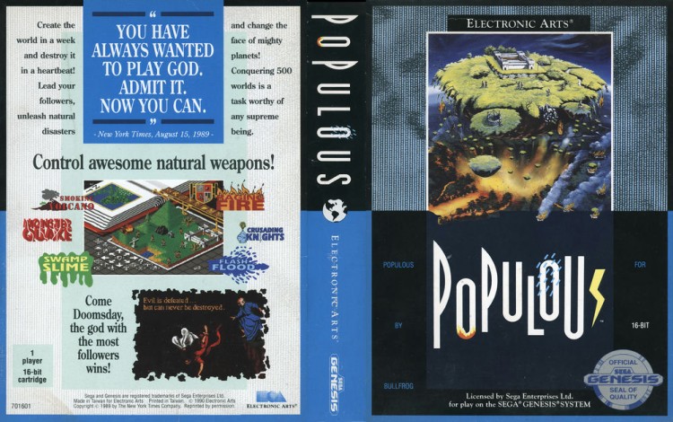 Populous - Sega Genesis | VideoGameX