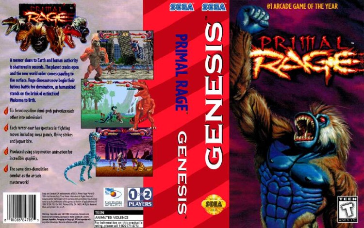 Primal Rage - Sega Genesis | VideoGameX