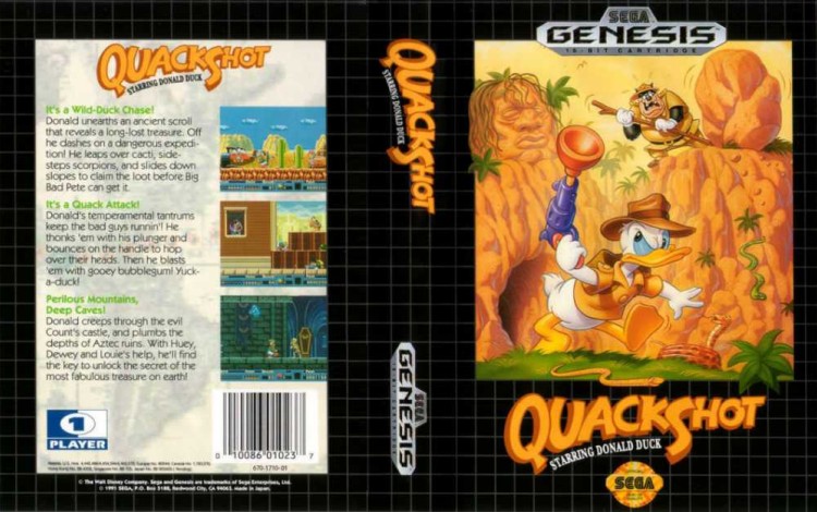 QuackShot Starring Donald Duck - Sega Genesis | VideoGameX