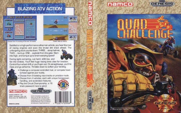 Quad Challenge - Sega Genesis | VideoGameX