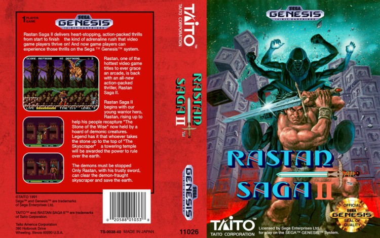 Rastan Saga II - Sega Genesis | VideoGameX