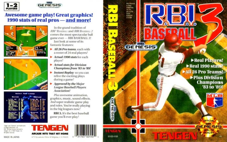 R.B.I. Baseball 3 - Sega Genesis | VideoGameX