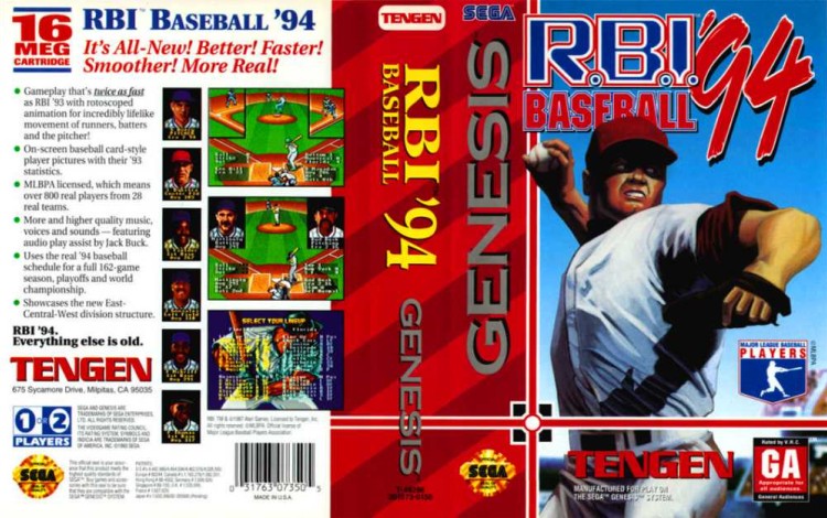 R.B.I. Baseball '94 - Sega Genesis | VideoGameX