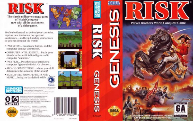 Risk - Sega Genesis | VideoGameX