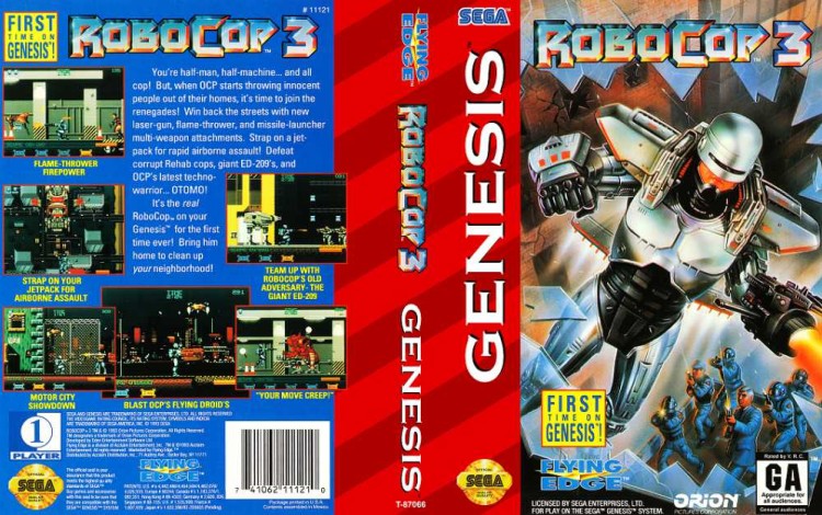 RoboCop 3 - Sega Genesis | VideoGameX