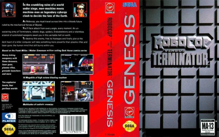 RoboCop vs. The Terminator - Sega Genesis | VideoGameX