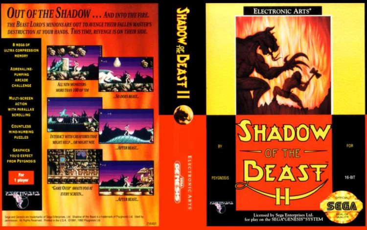 Shadow of the Beast II - Sega Genesis | VideoGameX