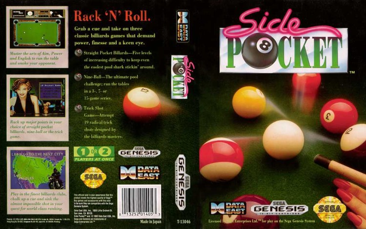 Side Pocket - Sega Genesis | VideoGameX