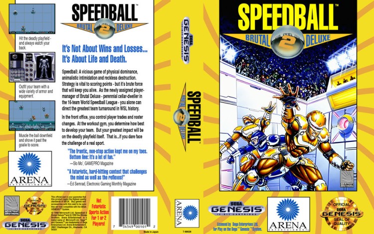 Speedball 2: Brutal Deluxe - Sega Genesis | VideoGameX