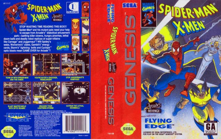 Spider-Man - X-Men: Arcade's Revenge - Sega Genesis | VideoGameX