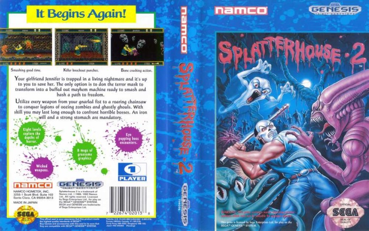 Splatterhouse 2 - Sega Genesis | VideoGameX