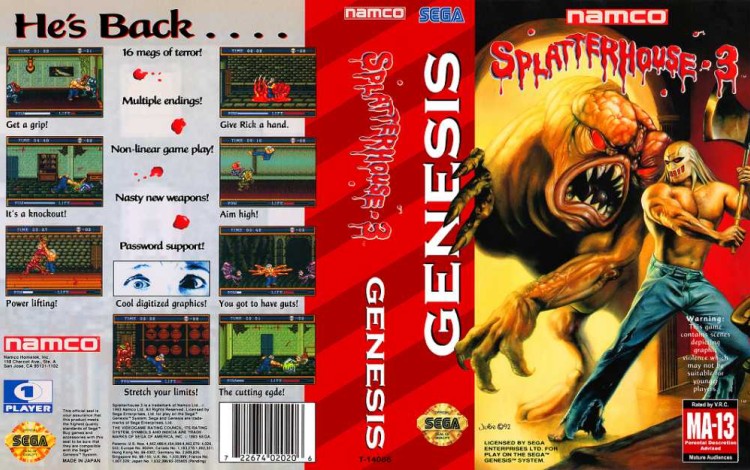 Splatterhouse 3 - Sega Genesis | VideoGameX