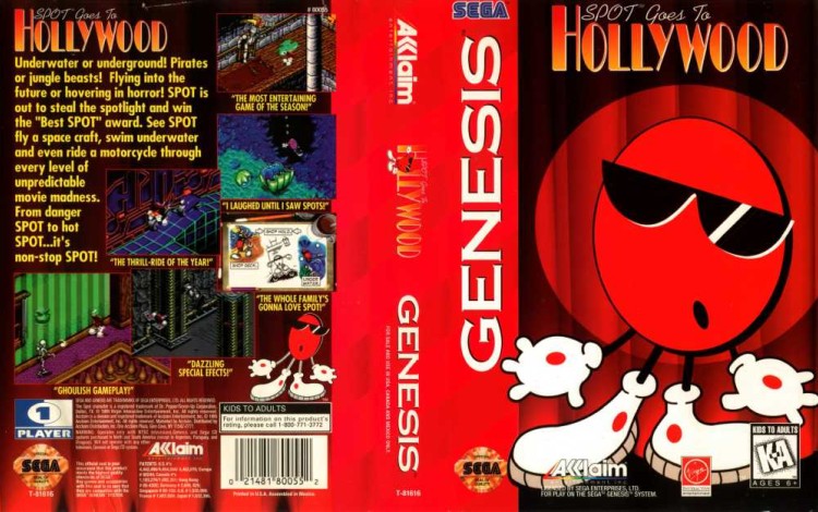 Spot Goes To Hollywood - Sega Genesis | VideoGameX