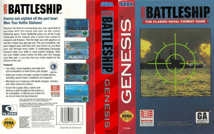 Super Battleship - Sega Genesis | VideoGameX