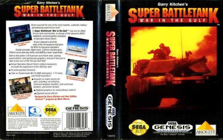 Super Battletank: War in the Gulf - Sega Genesis | VideoGameX