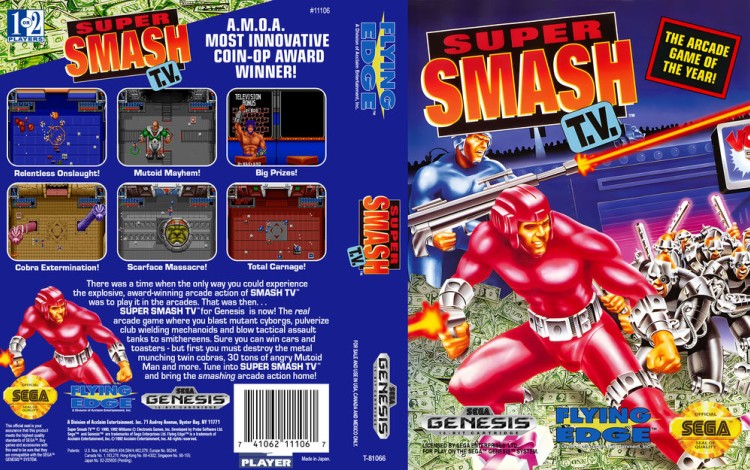 Super Smash TV - Sega Genesis | VideoGameX