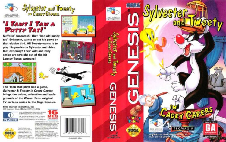 Sylvester & Tweety in Cagey Capers - Sega Genesis | VideoGameX