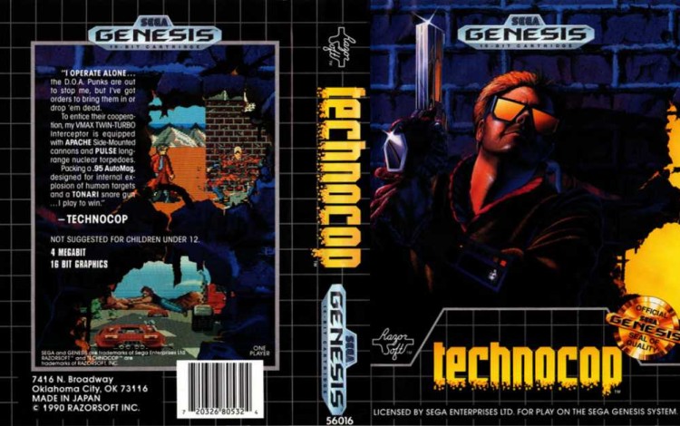 Technocop - Sega Genesis | VideoGameX