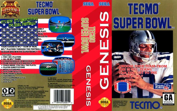 Tecmo Super Bowl - Sega Genesis | VideoGameX