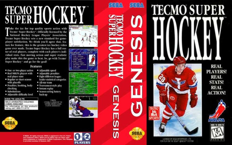 Tecmo Super Hockey - Sega Genesis | VideoGameX