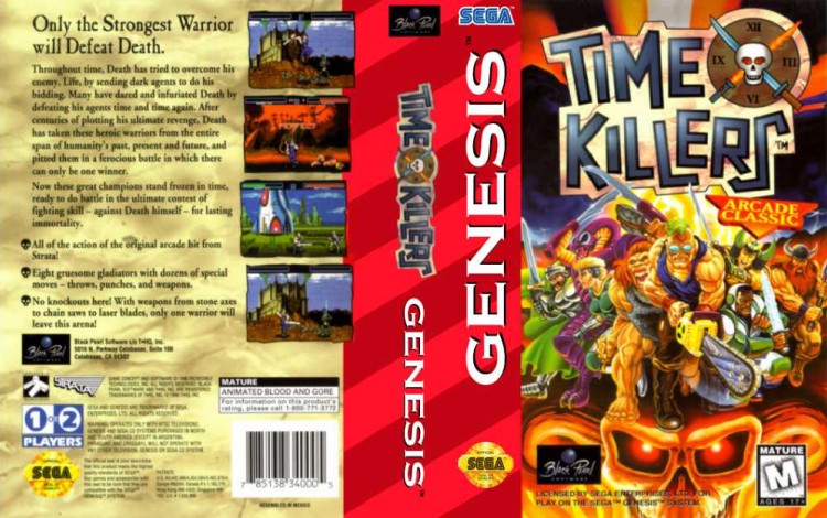 Time Killers - Sega Genesis | VideoGameX