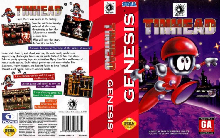 Tinhead - Sega Genesis | VideoGameX