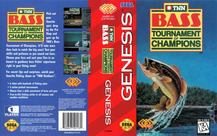 TNN Bass Tournament of Champions - Sega Genesis | VideoGameX