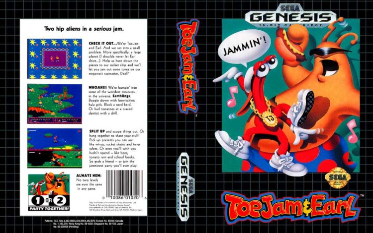 ToeJam & Earl - Sega Genesis | VideoGameX