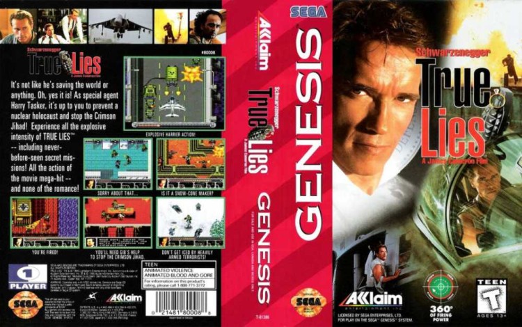 True Lies - Sega Genesis | VideoGameX