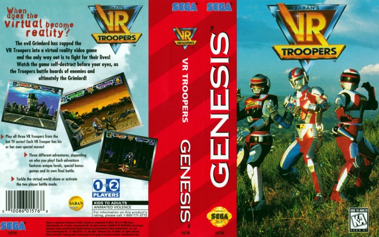 VR Troopers - Sega Genesis | VideoGameX