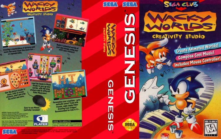 Wacky Worlds Creativity Studio - Sega Genesis | VideoGameX