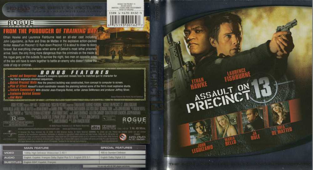 Assault On Precinct 13 Hd Dvd Movies Videogamex