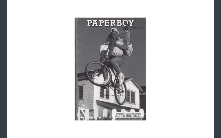 Paperboy 2 Super Nintendo Instruction Manual - Manuals | VideoGameX