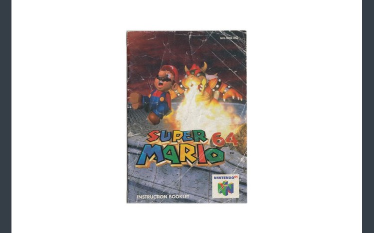 Super Mario 64 Nintendo 64 Instruction Manual - Manuals | VideoGameX