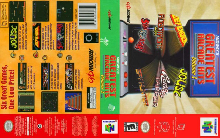 Midway's Greatest Arcade Hits Volume 1 - Nintendo 64 | VideoGameX