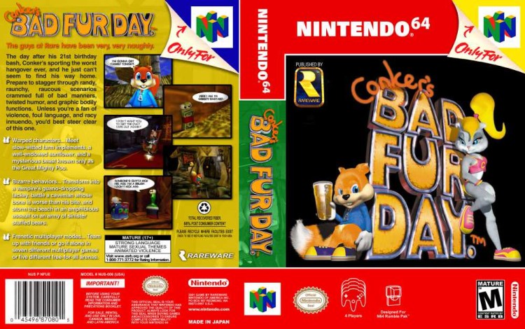 Conker's Bad Fur Day - Nintendo 64 | VideoGameX