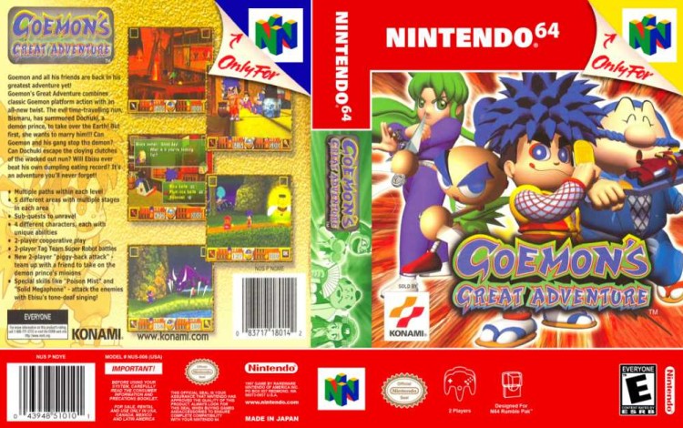 Goemon's Great Adventure - Nintendo 64 | VideoGameX